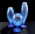 Blue Murano Glass Vases attributed to Novecento Venziano, 1970s, Set of 3 For Sale - Image 10 of 18