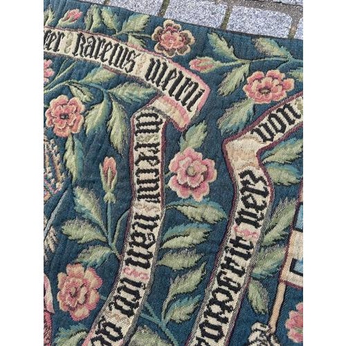 Vintage Medieval Style Jacquard The Knights Tapestry in the style of Aubusson, 1960s For Sale - Image 14 of 18