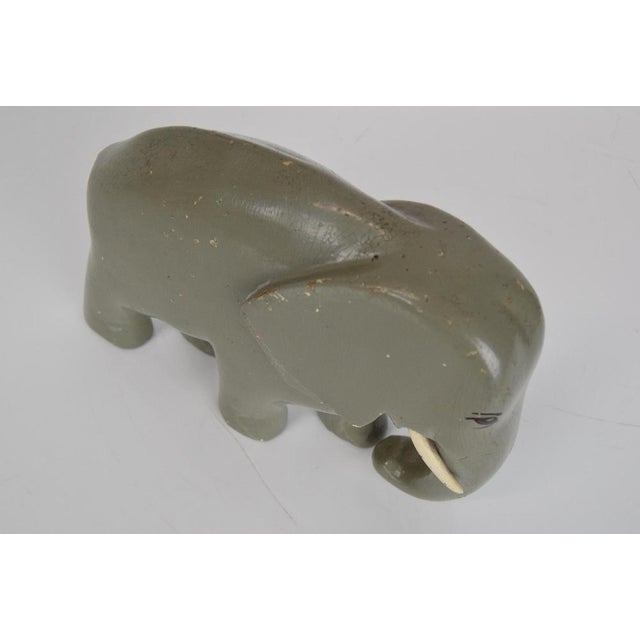 Art Deco Sculpture Wood Elephant, 1930s For Sale - Image 11 of 16