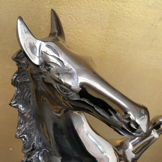 Gold Mid Century Brass Horse, Italy, 1950s For Sale - Image 8 of 14