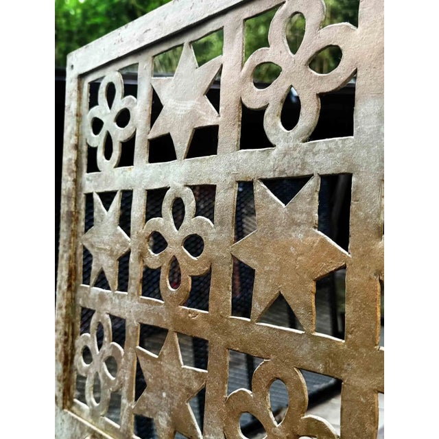 Art Deco Antique Moorish Deco Style Steel Grille For Sale - Image 3 of 10