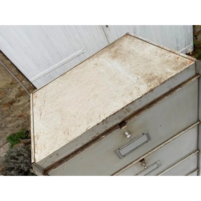 Industrial Cabinet in Metal, 1950 For Sale - Image 9 of 12