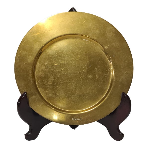 Brass Plate by Gio Ponti for Cleto Munari For Sale