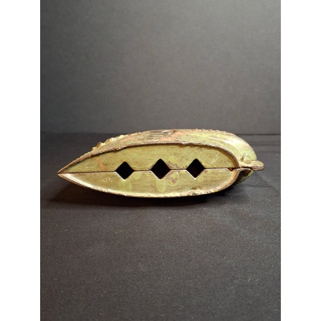 Antique Cast Iron Battleship Oregon Still Penny Bank J&e Stevens Green Paint 1898 For Sale - Image 11 of 14