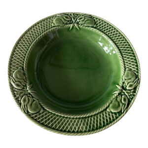 Vintage Bordallo Pinheiro Green Bunny Soup Plate