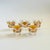 Mid Century Gold Fan Shot Glasses - Set of 5 For Sale - Image 4 of 9