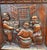 Victorian Carved Country Oak Settle with Lions and Mythical Creatures, 1840 For Sale - Image 6 of 18