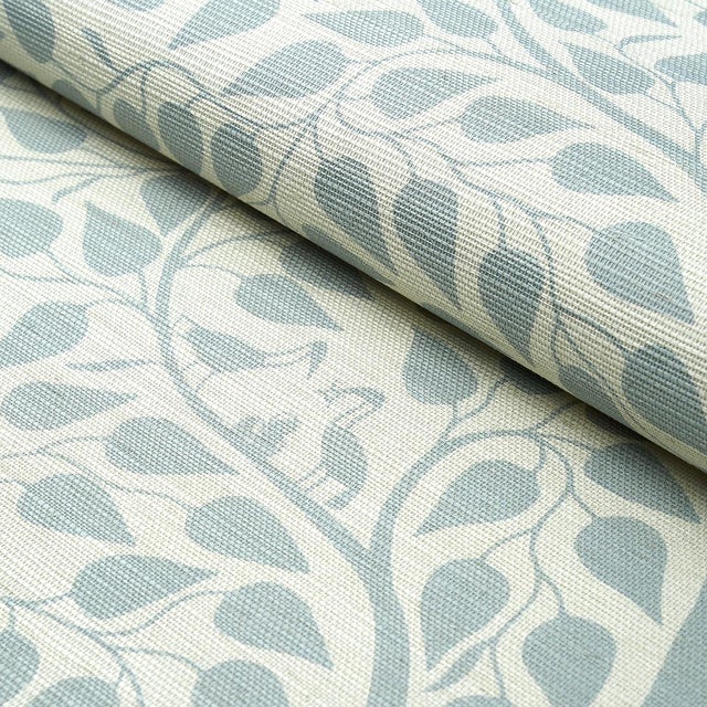 Not Yet Made - Made To Order SAMPLE - Schumacher Kayon Sisal Panel In Soft Blue For Sale - Image 5 of 5