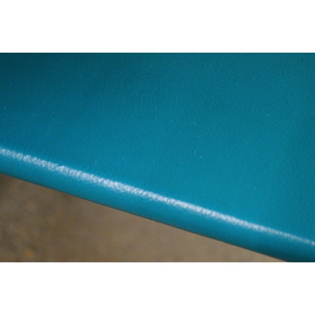 1960s Jens Risom Design Walnut Wood Leather Side End Tables a Pair 2 For Sale - Image 12 of 16