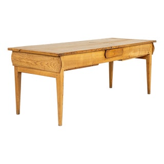 French Ash Farmhouse Table, 19th Century For Sale