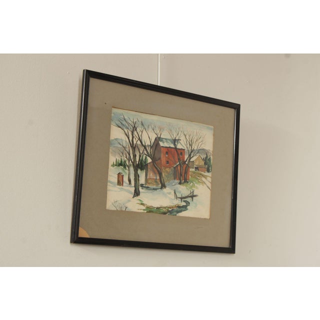 Traditional Deane Uptegrove Watercolor Painting, 'Early Spring in Sussex' For Sale - Image 3 of 12