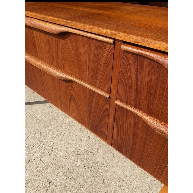 Brown Sideboard with Drawers attributed to Frank Guille for Austinsuite For Sale - Image 8 of 14