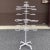 Mid-Century Rotating Wrought Iron 21 Ring Plant Stand For Sale - Image 4 of 13
