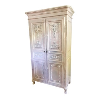 Vintage Painted Wardrobe For Sale