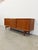 Authentic vintage Danish mid century modern teak credenza / sideboard / media console. By Bordum og Nielsen. Maker's label...