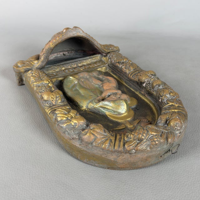 Holy Water Stoup Madonna and Child in Terracotta from Ignoto For Sale - Image 4 of 11
