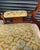 Victorian Oak Shield-Back Armchair – Antique Upholstered Library / Occasional Chair With Carved Detail & Castors For Sale - Image 6 of 9