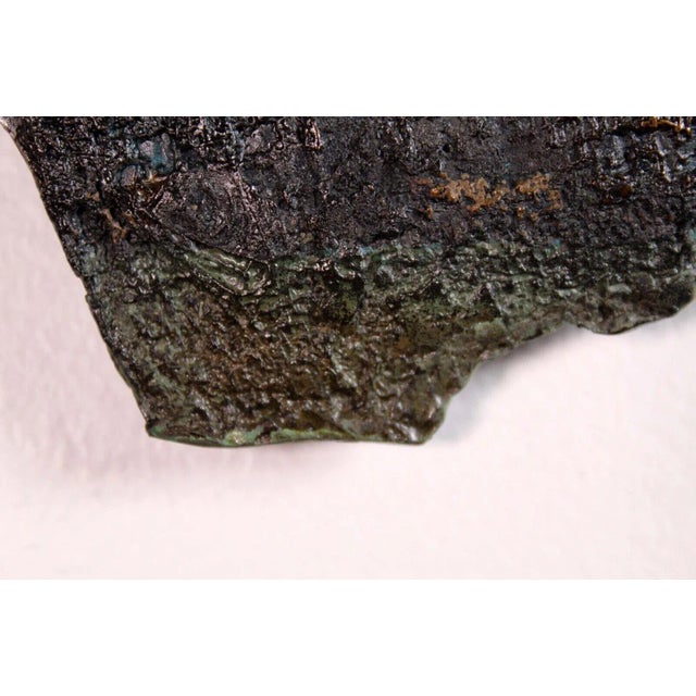 Late 20th Century Le Souvenir II Modern Polychromed Bronze Hanging Wall Sculpture Signed Sue Linburg For Sale - Image 11 of 13