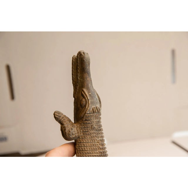 Late 20th Century Vintage African Crocodile Sculpture For Sale - Image 5 of 8