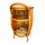 Italian Mid Century Rattan & Bamboo Barrel Bar Cart For Sale In West Palm - Image 6 of 11