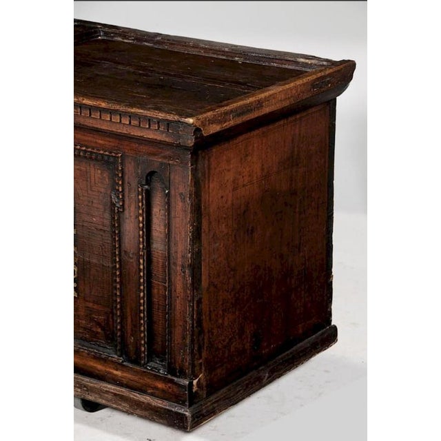 Baroque Late 18th Century Continental Baroque Paneled Chest For Sale - Image 3 of 7