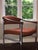 Beautiful set of eight (8) Milo Baughman attributed chrome dining chairs in their original vintage orange fabric . Super...
