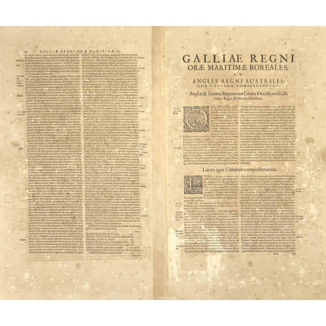 Freti Canalis is an ancient map realized in 1650 by Johannes Janssonius (1588-1664). Good conditions. from Atlantis...