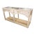 Vintage Broyhill Palm Beach Lattice Wood & Glass Console Table For Sale