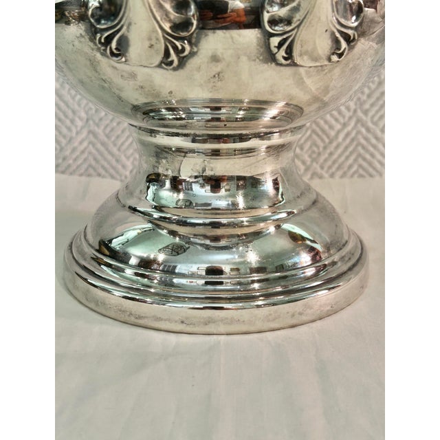 Silver Vintage Silver Plate Trophy Form Champagne Ice Bucket With Removable Liner For Sale - Image 8 of 10