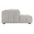 Heather Grey Tufted Sectional For Sale - Image 4 of 7