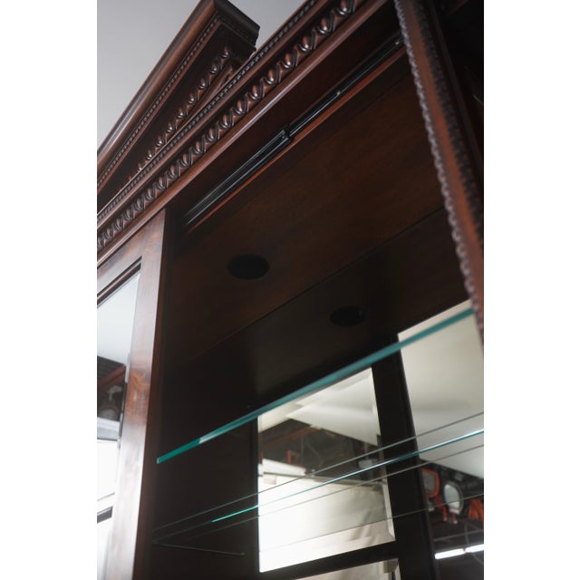 Henredon Henredon Large Sliding Glass Door Breakfront For Sale - Image 4 of 18