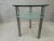 Glass Vintage Glass and Chrome Side Table, 1980s For Sale - Image 7 of 13