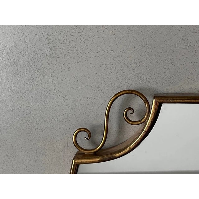 Vintage Shield Mirror, 1950s For Sale - Image 3 of 7