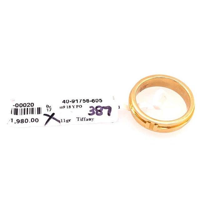 2010s Tiffany & Co. 18 Karat Yellow Gold Wedding Ring / Band For Sale - Image 5 of 11