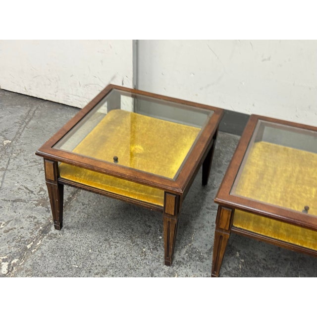 Vintage Brandt Display Curio Side Tables, Pair For Sale In San Francisco - Image 6 of 12