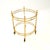 Mid-Century Modern Vintage French Brass Drinks Trolley, 1970s For Sale - Image 3 of 8