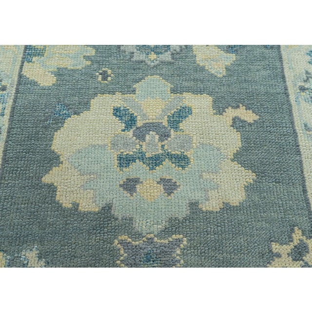 Turkish Oushak Rug 2'10"x 6'2" #19174 For Sale - Image 4 of 8