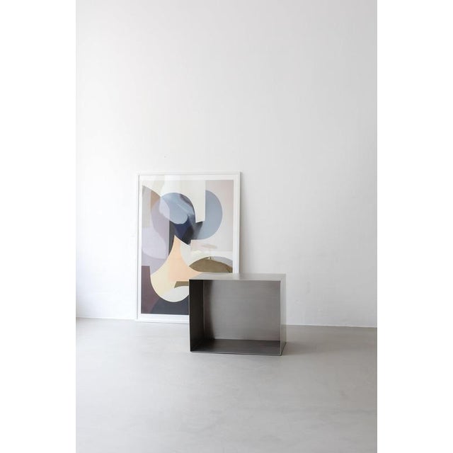 Sonar Cube Multifunction Furniture in Brushed Stainless Steel by Form & Eisen For Sale - Image 14 of 18