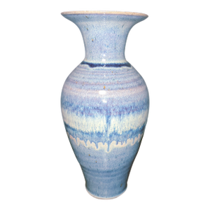 Large, Blue Ombre, Margerum Pottery Studio, Vase.