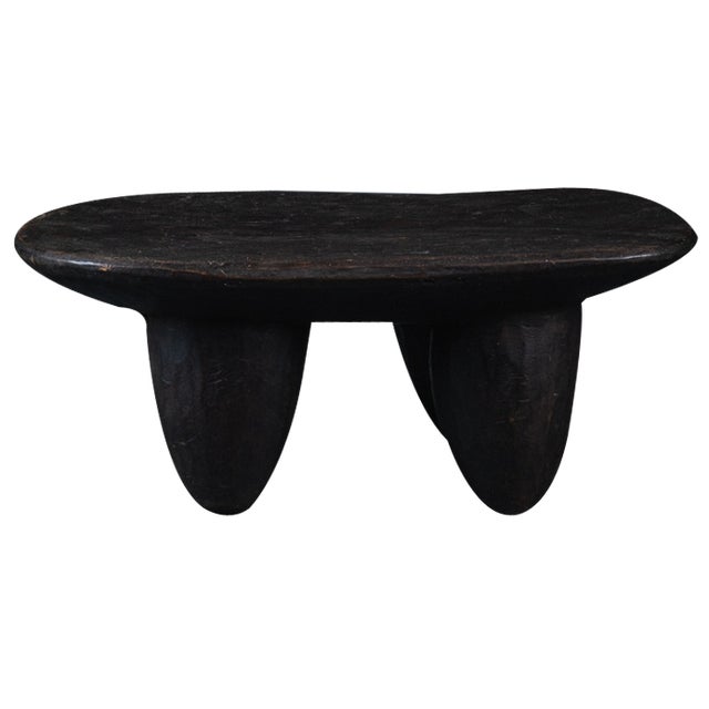 Senoufo Long Wooden Stool, Ivory Coast For Sale