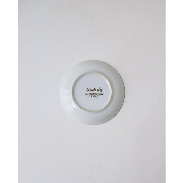 White Porcelain Jewelry Dish With Greek-Key Design, Mid-20th Century For Sale - Image 8 of 8