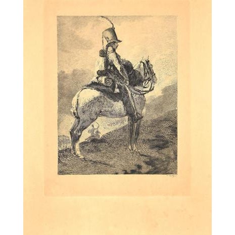 The Sentinel is an original artwork realized by Charles Courtry in the second half of the 19th Century. Original etching...