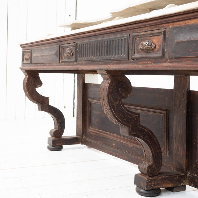 Wood Antique Barber's Cabinet, 1900s For Sale - Image 7 of 18