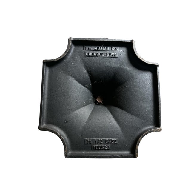 1960s Mid Century Adams Co. Modernist Wrought Iron 5pc Fireplace Tool Set For Sale - Image 9 of 9