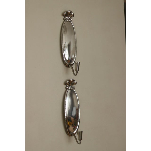 Swedish Grace Pewter Sconces by Svenskt, Set of 2 For Sale - Image 14 of 18