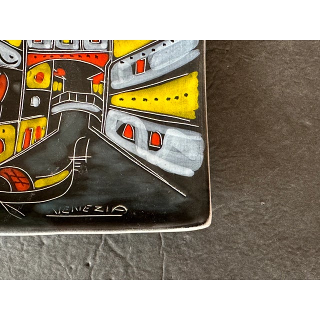 Modern Italian Pottery Ashtray or Wall Plate For Sale - Image 9 of 12