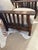 Arts & Crafts Morris Style Club Chairs With Grey Flannel Plaid -a Pair For Sale In Philadelphia - Image 6 of 11