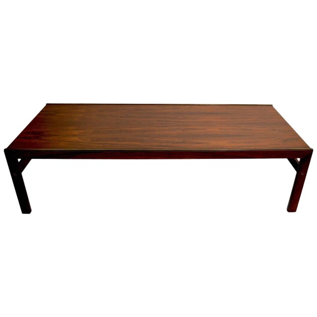 Danish Rosewood Coffee Table by Cfc Silkeborg Attributed to Illum Wikkelsø For Sale
