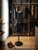 Modern Black Metal Valet Stand with Mirror and Pocket Tray, 1990 For Sale - Image 12 of 13