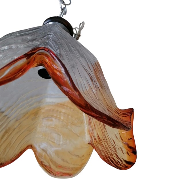 Vintage Murano Glass Pendant Lamp, 1970s For Sale - Image 3 of 7